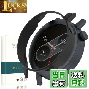 �y���������zPRODELI For CMF By Nothing Watch Pro 2 ��p �P�[�X ���t���ȒP PC�f�� �y�� �L�Y�h�~ �ϏՌ� �h�o cmf by nothing watch pro 2 �p �ی�J�o�[ �i�u���b�N�j