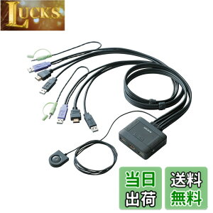 �y���������z�G���R�� KVM�X�C�b�` hdmi usb �ؑ֊� �X�s�[�J�[ �茳�X�C�b�` 2�� KVM-HDHDU2