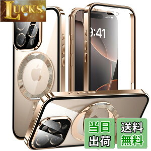 �y���������ziPhone 16 Pro Max �p ���� MagSafe�Ή� �P�[�X �A�C�t�H��16�v���}�b�N�X �A���~�o���p�[ 360°��]�X�^���h Uovon �X�}�z�P�[�X �A�C�z��16�v���}�b�N�X �S�ʕی� �J�o�[ �J���������Y��