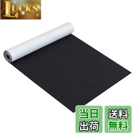 【送料無料】BENECREAT 長さ2m幅40cm 黒色自己接着フェルト生地シート厚さ1mm 粘着性 ジュエリー引き出しボックスライナー コスチュームアート クラフト ハロウィーン