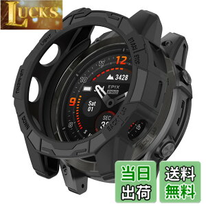 �y���������zSHEAWA for Garmin�K�[�~�� Fenix 7 Pro �P�[�X �J�o�[ �ی�P�[�X �݊��i Epix Pro 47mm TPU�S�� �ی�J�o�[ �ϏՌ� �A�N�Z�T���[ (�u���b�N)