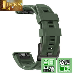 �y���������z[YOCAHU] QuickFit 22 mm �o���h �����p for GARMIN(�K�[�~��) Fenix 7 Pro Solar/Approach S70 47 mm/Forerunner 965 �Ή� �X�g���b�v �V���R�� �x���g �_�炩�� �h���� �K�[�~�� �p �����o���h (Army green)