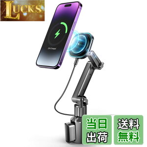 �y���������zTOPGO �J�b�v�z���_�[�p�X�}�z�z���_�[ MagSafe�Ή����C�����X�[�d�� ���C���X�}�z�z���_�[ �ԍڏ[�d�� ���C�����X�[�d�� iPhone 16/16 Pro/16 Pro Max�AGalaxy �p�t�@�X�g�`���[�W �u���b