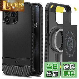 �y���������zSpigen �y�n��18�N�̋Z�p�́z iPhone 15 Pro Max �P�[�X MagSafe�Ή� �}�O�l�b�g���� �ČRMIL�K�i ���M�b�h�E�A�[�}�[�E�}�O�t�B�b�g ACS06561 (�}�b�g�E�u���b�N)