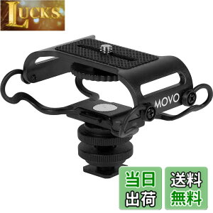 �y���������zMovo SMM5-B���j�o�[�T���}�C�N�ƃ|�[�^�u�����R�[�_�[�V���b�N�}�E���g - Zoom H1n�AH2n�AH4n�AH5�AH6�ATascam DR-40x�ADR-05x�ADR-07x�ȂǂɓK���B1/4�C���`�̎��t���l�W(�u���b�N)�B
