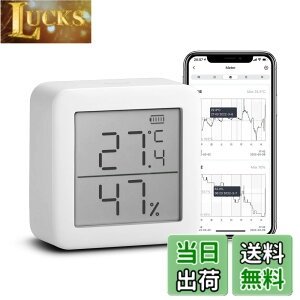 �y���������z�yWorks with Alexa�F��zSwitchBot �����x�v �f�W�^�� �X�}�[�g�Ɠd �����x �X�C�X���Z���T�[ �X�}�z�ŉ��x���x�Ǘ� �~�J �M���Ǒ΍� �A���[���t�� �O���t�L�^ Alexa�AGoogle home�AHomePod