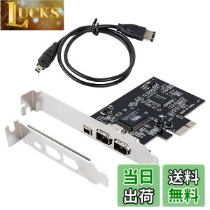 �y���������zWindows 10�pPCIe Firewire�J�[�h�AIEEE 1394 PCI Express�A�_�v�^�R���g���[��3�|�[�g�i2 x 6�s�������1 x 4�s���j�A���^�u���P�b�g�ƃP�[�u���������Windows 10�̏ꍇ�A1394a�P�[�u���t��Window