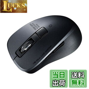 �y���������z�T�����T�v���C Bluetooth 5.0�}�E�X �É� �u���[LED 5�{�^�� 2400dpi(3�i�K�ؑ�) ���^ �u���b�N MA-BTBL155BK