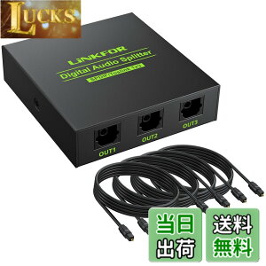 �y���������zLiNKFOR SPDIF/TosLink ���f�W�^�� ���z�� 1����3�o�� LPCM2.0 DTS Dolby-AC3�ɑΉ� �����O�k 4PCS���P�[�u���t�� PS3/XBOX/Blue-Ray/DVD�v���[���[/HDTV/STB/�A���v�ɑΉ�