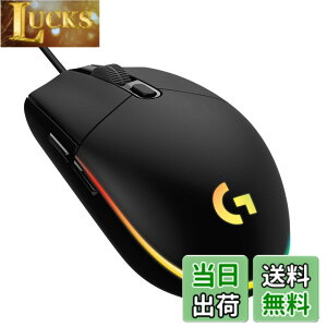 �y���������zLogicool G �Q�[�~���O�}�E�X G203 �L�� �Q�[�~���O �}�E�X USB �ڑ� G203-BK �y�� 85g LIGHTSYNC RGB 6�v���O�����{�^�� �u���b�N PC windows mac �������K�i �y �t�@�C�i���t�@���^�W�[ XIV ��