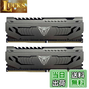 �y���������zPatriot Viper Steel DDR4 3600MHz PC4-28800 32GB (16GB x 2��) �A���~�j�E�����q�[�g�V���N �f�X�N�g�b�v�p������ PVS432G360C8K