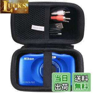 �y���������zNikon �f�W�^���J���� COOLPIX W150/W300/A100/A10 ��p�ی���[�P�[�X -waiyu JP (Storage case, Black)