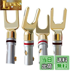 �y���������zCleqee 4�{ 24K�����b�L �X�s�[�J�[�v���O Y�^�v���O Y���O�[�q �˂����ݎ� ���͂񂾒[�q �X�s�[�J�[ �^�[�~�i��DIY�p�X�s�[�J�[�P�[�u���R�l�N�^