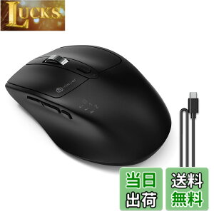 �y���������ziClever ���C�����X�}�E�X �����}�E�X bluetooth �}�E�X ���� Type-C�[�d�� �}�E�X �É� �f���A�����[�h �}���`�y�A�����O 3��ڑ��\ 4�i�KDPI 800/1200/1600/2400 7���{�^�� Bluetooth3.0/5.0/2.4G