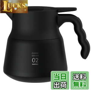 �y���������zHARIO(�n���I) V60 �ۉ��X�e�����X�T�[�o�[ PLUS 600 �ۑ��\�e��600ml �u���b�N VHSN-60-B