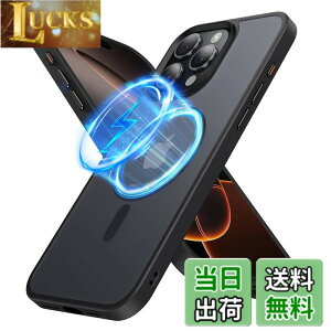 �y���������zPRODELI �P�[�X For iPhone 16 Pro Max ��p �J�o�[ MagSafe�Ή� �ČRMIL�K�i �ی�J�o�[ �ϏՌ� �w��h�~ ���C�����X�[�d�Ή� �����h�~ �����Y�ی� ���΂݂Ȃ� �X�}�z�P�[�X �Ή� �A�C�t�H