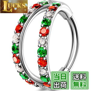 �y���������z[OUFER Body Piercing] 18G 316L�X�e�����X�| �@�����O 6/7/8mm �N���X�}�XCZ�W���G�� �{�f�B�s�A�X�W���G���[ �@�E/����/����/�@���u/�_�C�X�p �j�����p �s�A�X�Z�b�g Nose Ring Hoops �T�C�Y�F