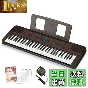 �y���������z���}�n �|�[�^�u���L�[�{�[�h 61���� �u���b�N PSR-E360B �֗��ȃ��b�X���@�\��^�b�`���X�|���X�𓋍� �F�F�_�[�N�E�H���i�b�g��