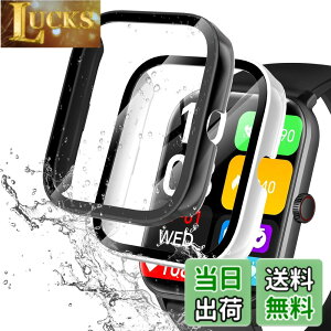 �y���������zredmi watch6 �P�[�X �F�F�u���b�N+�z���C�g�A�T�C�Y�FVialove KW105-G01(�u���b�N+�z���C�g)