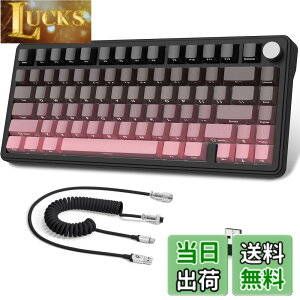 �y���������zATTACK SHARK X85���J�j�J���L�[�{�[�h�A�m�u�t��75%���C�����X�Q�[���L�[�{�[�h�APBT���v�����g�L�[�L���b�v�ABT 5.1/2.4 Ghz/USB-C�L���A�z�b�g�X���b�v�A���j�A�X�C�b�`�ARGB�ANKRO�APC