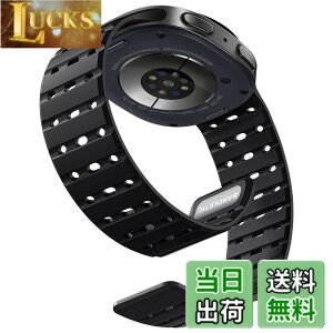 �y���������z[Bandletic] Galaxy watch 8 �o���h - �}�O�l�b�g�� �V���R���o���h Watch 8 44mm 40mm/ Watch 8 Classic 46mm �ɑΉ� N52���� �ʋC�� �ϊ� �h�� �y�� �j�����p �����p�o���h �F�F�u���b�N
