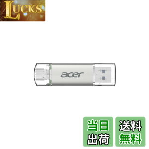 �y���������zAcer UT300 USB������ USB 3.2 �ő�Ǐo���x150MB/s USB-A/C���Ή� ���� �t���b�V���������h���C�u ����➑� �T�C�Y�F64GB
