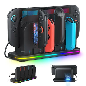 �y���������zSwitch 2 �W���C�R��2�p �[�d�X�^���h�y�V�o��-Nintendo Switch 2�Ή��zLwuckbarrt Joy-Con 2�R���g���[���[�}�O�l�b�g�[ �d �Ή� ��/�E �n���h�� 4�䓯���[ �d �}���[�d�� 2���Q�[���J�[�h��