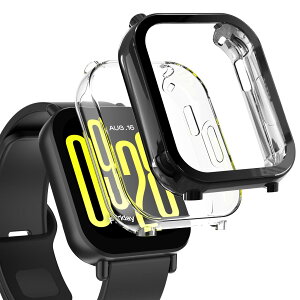 �y���������zHianjoo 2���� Xiaomi Redmi Watch 5 Active �Ή� �P�[�X �t�B���� [�ی�J�o�[ + �t�B���� ��̌^] Xiaomi Redmi Watch 5 Active �Ή� �J�o�[ TPU�f�� �\�t�g�P�[�X �S�ʕی� �ی�t�B���� �Ռ��z��