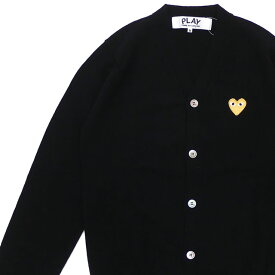 正規品・本物保証 プレイ コムデギャルソン PLAY COMME des GARCONS MENSGOLD HEART WOOL CARDIGAN カーディガン BLACK ブラック 黒 メンズ 【新品】 231000369041 TOPS