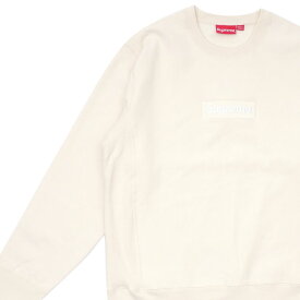 【数量限定特別価格】 シュプリーム SUPREME Box Logo Crewneck ボックス ロゴ BOX ロゴ クルーネック スウェット NATURAL ナチュラル メンズ 【新品】 209000541156 SWT/HOODY