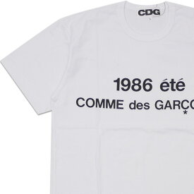 正規品・本物保証 新品 コムデギャルソン CDG COMME des GARCONS STAFF COAT PRINT TEE Tシャツ WHITE ホワイト 白 メンズ 半袖Tシャツ