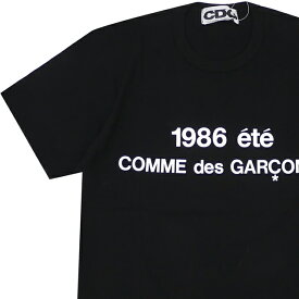 正規品・本物保証 新品 コムデギャルソン CDG COMME des GARCONS STAFF COAT PRINT TEE Tシャツ BLACK ブラック 黒 メンズ 半袖Tシャツ