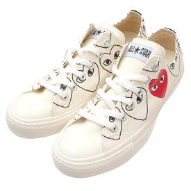 正規品・本物保証 新品 プレイ コムデギャルソン PLAY COMME des GARCONS x コンバース CONVERSE ALL STAR OX PCDG オールスター スニーカー WHITE ホワイト 白 メンズ レディース フットウェア