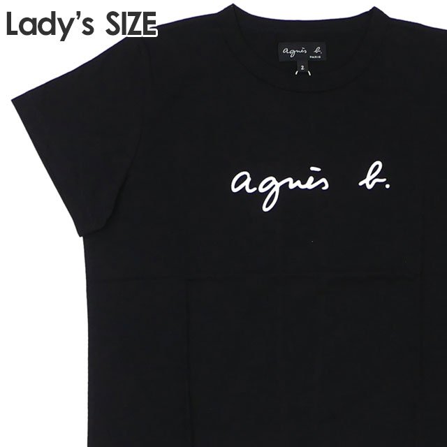 新品 アニエスベー agnes b. TS ロゴ Tシャツ BLACK ブラック 黒 レディース 半袖Tシャツ 39ショップ | CliffEdgeR