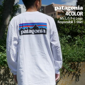 正規品・本物保証 新品 パタゴニア Patagonia M's L/S P-6 Logo Responsibili T-Shirt ロゴ レスポンシビリ 長袖Tシャツ REGULAR FIT 39161 メンズ レディース TOPS
