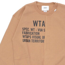 【数量限定特別価格】 新品 ダブルタップス WTAPS RAGS CREW NECK スウェット BEIGE ベージュ メンズ 211ATDT-CSM27 (W)TAPS SWT/HOODY