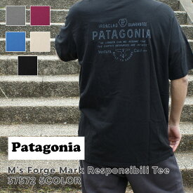 正規品・本物保証 新品 パタゴニア Patagonia M's Forge Mark Responsibili Tee フォージ マーク レスポンシビリティー Tシャツ 37572 メンズ レディース アウトドア キャンプ 半袖Tシャツ