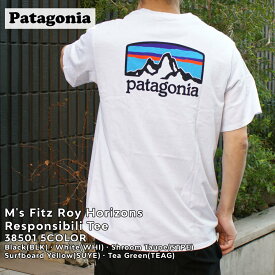 正規品・本物保証 新品 パタゴニア Patagonia M's Fitz Roy Horizons Responsibili Tee フィッツロイ ホライゾンズ レスポンシビリ Tシャツ 38501 メンズ レディース アウトドア キャンプ 半袖Tシャツ