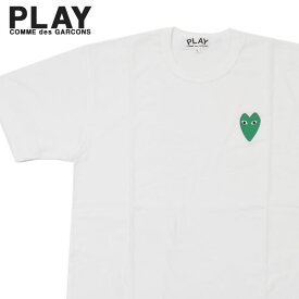 正規品・本物保証 新品 プレイ コムデギャルソン PLAY COMME des GARCONS GREEN HEART ONE POINT TEE Tシャツ WHITE ホワイト 白 メンズ 半袖Tシャツ