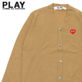 正規品・本物保証 新品 プレイ コムデギャルソン PLAY COMME des GARCONS x インベーダー Invader Men's Cardigan ニット カーディガン CAMEL キャメル メンズ TOPS