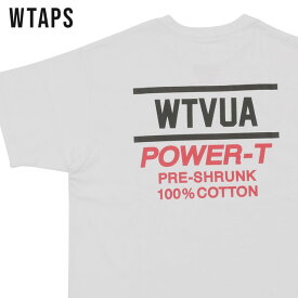 正規品・本物保証 新品 ダブルタップス WTAPS POWER-T SS Tシャツ WHITE ホワイト 白 メンズ 22217OND-CSM01 (W)TAPS 半袖Tシャツ