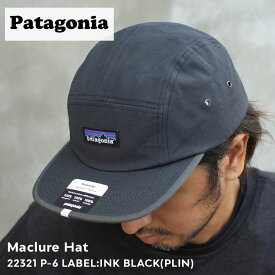 正規品・本物保証 新品 パタゴニア Patagonia Maclure Hat マクルーア ハット キャップ P-6 LABEL:INK BLACK(PLIN) 22321 メンズ レディース アウトドア キャンプ ヘッドウェア