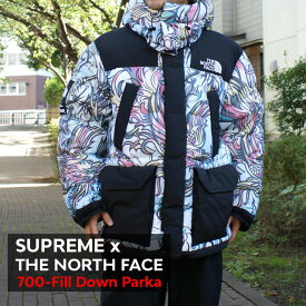 正規品・本物保証 新品 シュプリーム SUPREME x ザ ノースフェイス THE NORTH FACE 700-Fill Down Parka ダウン ジャケット MULTICOLOR DRAGON メンズ OUTER