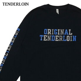 正規品・本物保証 新品 テンダーロイン TENDERLOIN LONG SLEEVE TEE 2A 長袖Tシャツ NAVY ネイビー 紺 メンズ TOPS