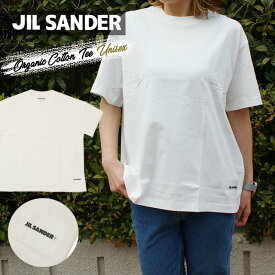 正規品・本物保証 新品 ジルサンダー+ JIL SANDER+ オーガニックコットン Tシャツ WHITE ホワイト 白 メンズ レディース 新作 半袖Tシャツ