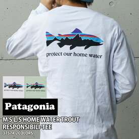 正規品・本物保証 新品 パタゴニア Patagonia M's L/S Home Water Trout Responsibili Tee メンズ ロングスリーブ ホーム ウォーター トラウト レスポンシビリ 長袖Tシャツ 37574 メンズ レディース TOPS