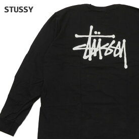 正規品・本物保証 新品 ステューシー STUSSY BASIC STUSSY LS TEE 長袖Tシャツ BLACK ブラック 黒 メンズ TOPS