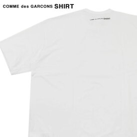 正規品・本物保証 新品 コムデギャルソン シャツ COMME des GARCONS SHIRT Back Logo Oversized Logo T-Shirt Tシャツ WHITE ホワイト 白 メンズ 新作 半袖Tシャツ