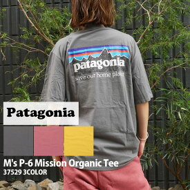 正規品・本物保証 新品 パタゴニア Patagonia M's P-6 Mission Organic Tee ミッション オーガニック Tシャツ 37529 メンズ レディース アウトドア キャンプ 山 海 サーフィン ハイキング 山登り フェス 半袖Tシャツ