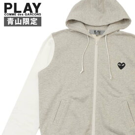 正規品・本物保証 新品 プレイ コムデギャルソン PLAY COMME des GARCONS 青山限定 MENS BLACK HEART ONE POINT ZIP PARKA ジップ パーカー メンズ T070 スウェット フーディー ワッペン ハート ロゴ 日本製 ギャルソン 入手困難 親子コーデ お揃い ワンポイント SWT/HOODY